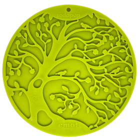 Tree of Life eMat - Enrichment Lick Mat For Dogs and Cats - With Suction Cups | Tree Design | USA Made