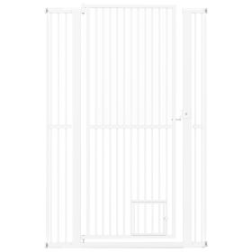 59' Extra Tall Pet Gate Heavy-Duty Metal Cat Gate with Wide Opening